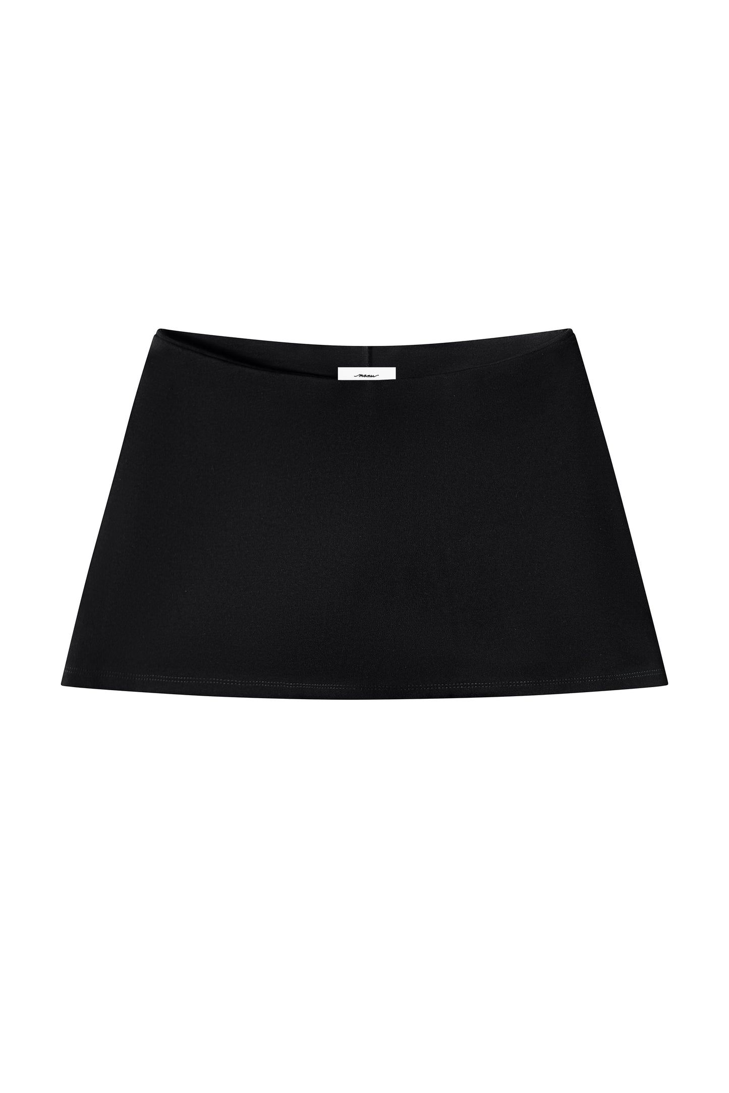 V-CUT LOW RISE SKORT - BLACK