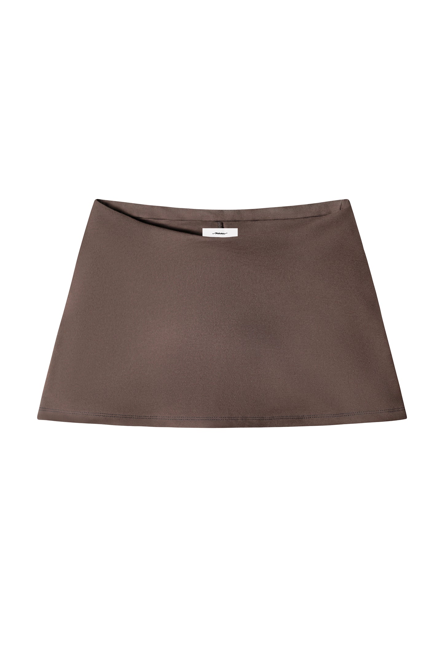 V-CUT LOW RISE SKORT - BROWN