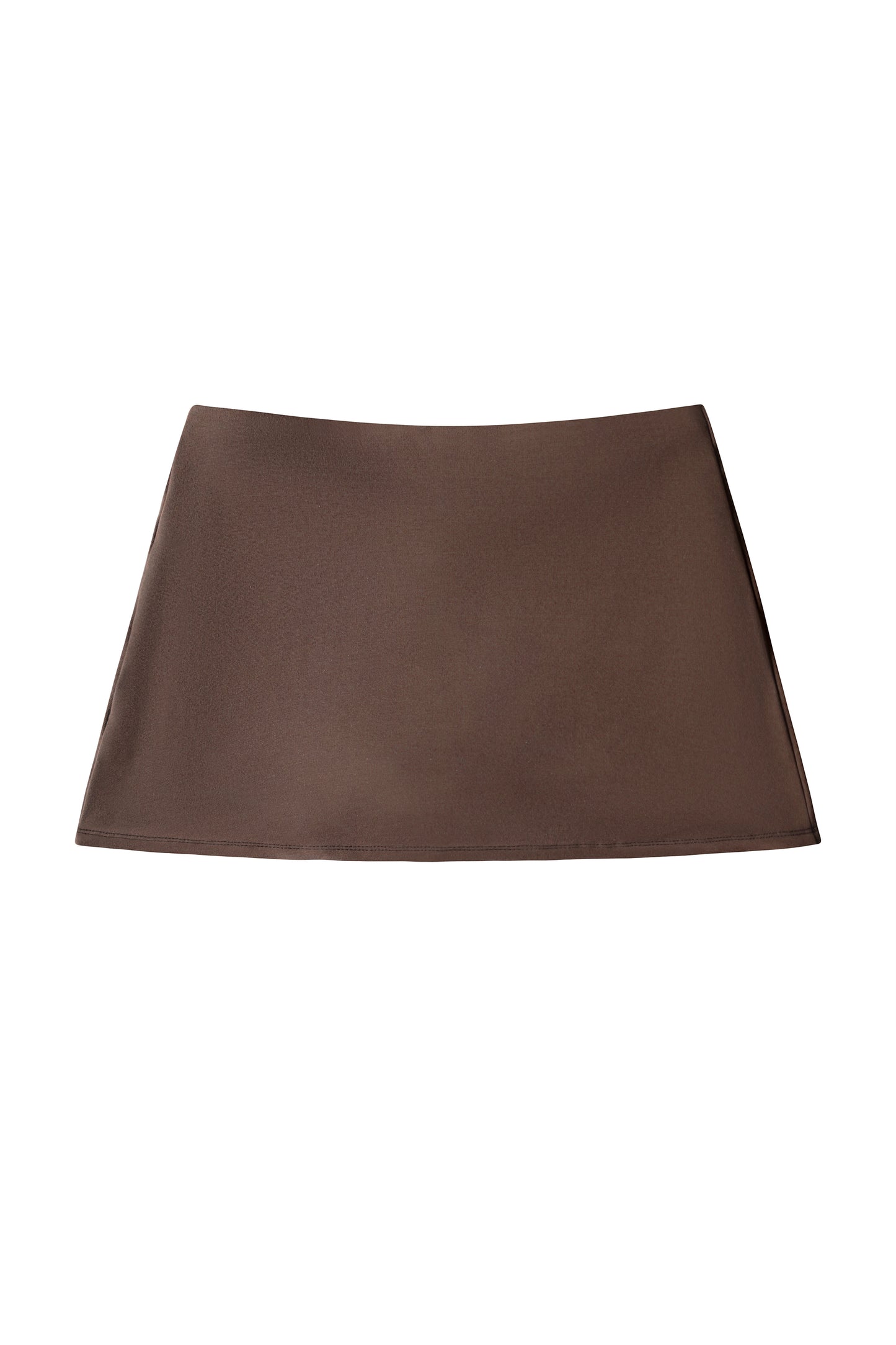 V-CUT LOW RISE SKORT - BROWN