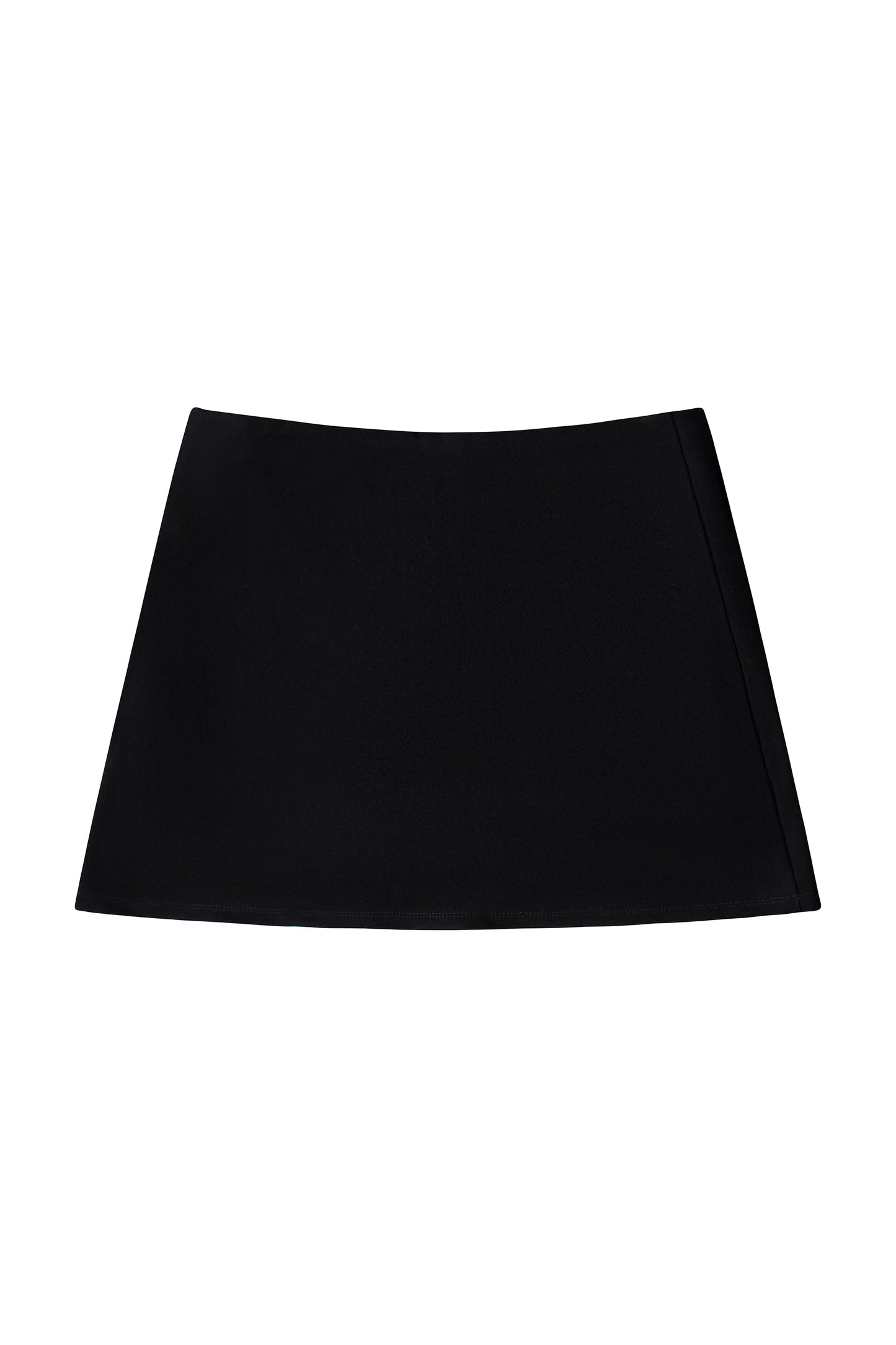 V-CUT MID RISE SKORT - BLACK