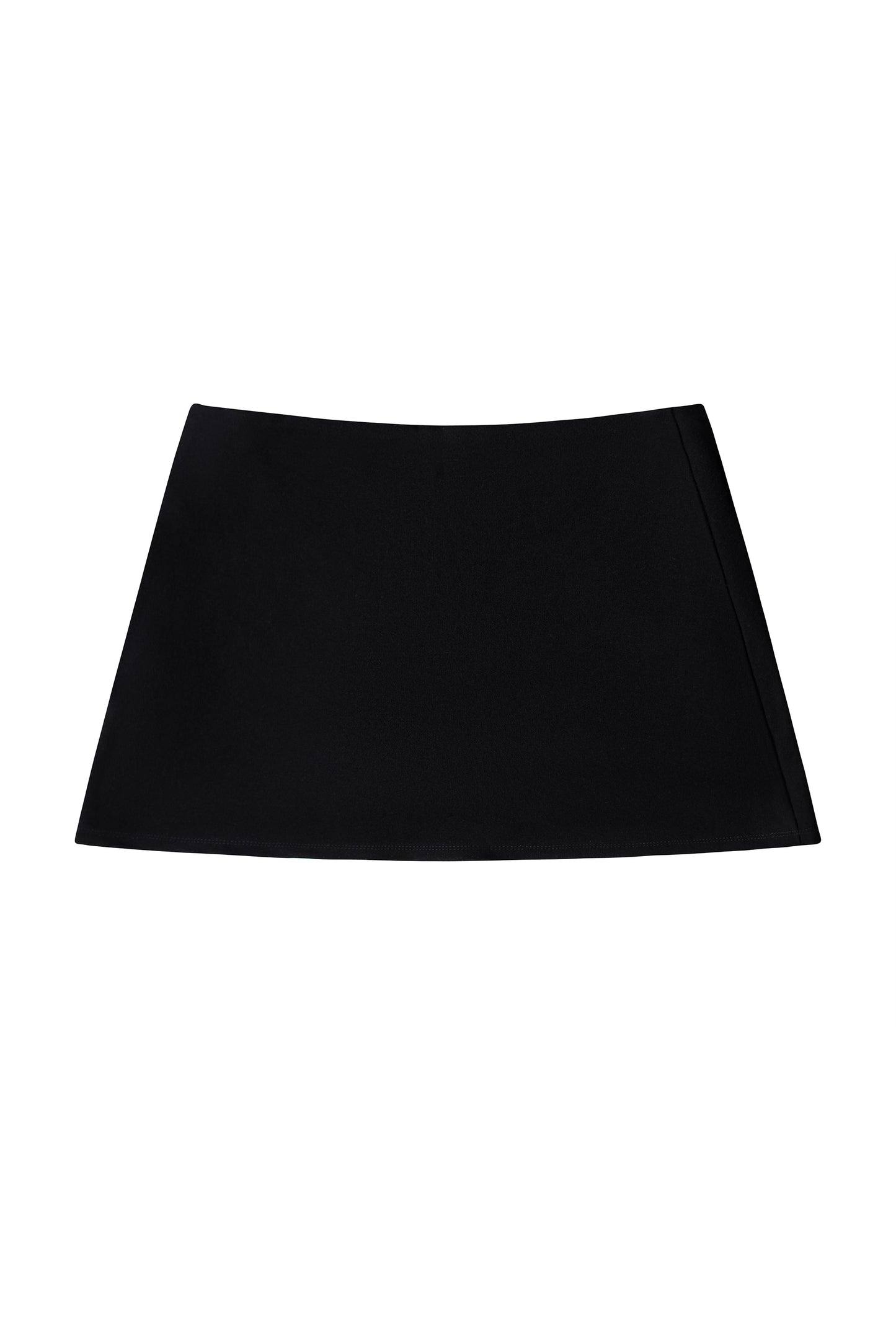 V-CUT LOW RISE SKORT - BLACK
